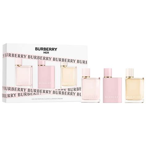 burberry her trio|Mini Her Perfume Trio Set .